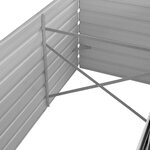vidaXL Lit surélevé de jardin Anthracite 240x80x77 cm Acier galvanisé