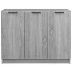 vidaXL Buffet Sonoma gris 90 5x30x70 cm Bois d'ingénierie