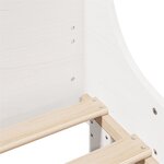 vidaXL Cadre de lit sans matelas blanc 140x200 cm bois de pin massif