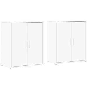 vidaXL Buffets 2 Pièces blanc 60x31x70 cm bois d'ingénierie