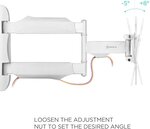 Onkron np28 wht support tv mural pour des téléviseurs de 17 à 43 pouces blanc