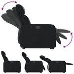 vidaXL Fauteuil inclinable électrique noir similicuir