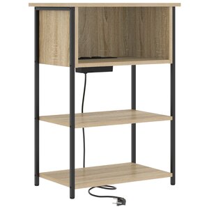vidaXL Cabinet de chevet Chêne sonoma 55 x 31 x 76 cm