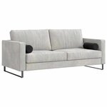 vidaXL Coussins d'accent 2 Pièces Noir Ø 15 x 40 cm