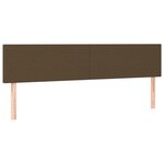 vidaXL Sommier à lattes de lit matelas et LED marron foncé 120x190 cm