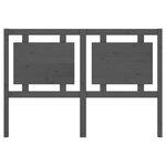 vidaXL Tête de lit Gris 145 5x4x100 cm Bois massif de pin