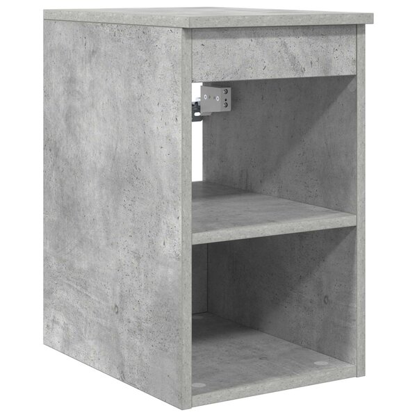 vidaXL Meuble de Salle de Bain In-between Gris béton 30 x 44 5 x 50 cm