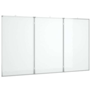 vidaXL Tableau blanc magnétique pliable 150x100x1 7 cm aluminium