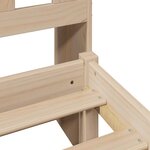 vidaXL Lit bibliothèque sans matelas 90x190 cm bois de pin massif