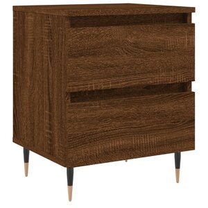 vidaXL Table de chevet chêne marron 40x35x50 cm bois d’ingénierie