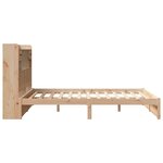 vidaXL Lit bibliothèque sans matelas 140x190 cm bois de pin massif