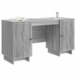 vidaXL Bureau Sonoma gris Bois d'ingénierie 142 5 x 50 x 75 cm