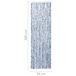 Vidaxl moustiquaire argenté 56x200 cm chenille