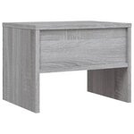 vidaXL Tables de chevet 2 Pièces Sonoma gris 40x30x30cm Bois d'ingénierie