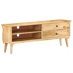 vidaXL Meuble TV 140x30x50 cm Bois de manguier massif