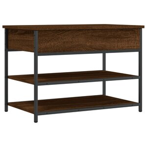 vidaXL Banc à chaussures chêne marron 70x42 5x50 cm bois d'ingénierie