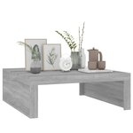 vidaXL Table basse Sonoma gris 100x100x35 cm Bois d'ingénierie