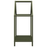 vidaXL Portant de bois chauffage vert olive 40x25x60 cm