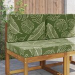 vidaXL Coussin de canapé d'extérieur 2 Pièces Modèle feuille Polyester