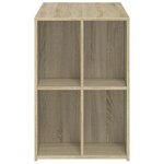 Bureau table poste de travail meuble d'ordinateur informatique étude chêne sonoma 102 x 50 x 75 cm bois d'ingénierie brun 02_0023637