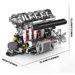 Mould King 10087 - Kit de construction de moteur à essence motorisé L4