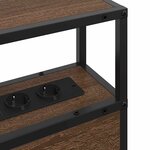 vidaXL Tête de lit de rangement Chêne marron 75 cm Bois d'ingénierie