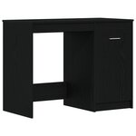 Bureau vidaXL Noir Chêne 100x50x76 cm Bois d'ingénierie