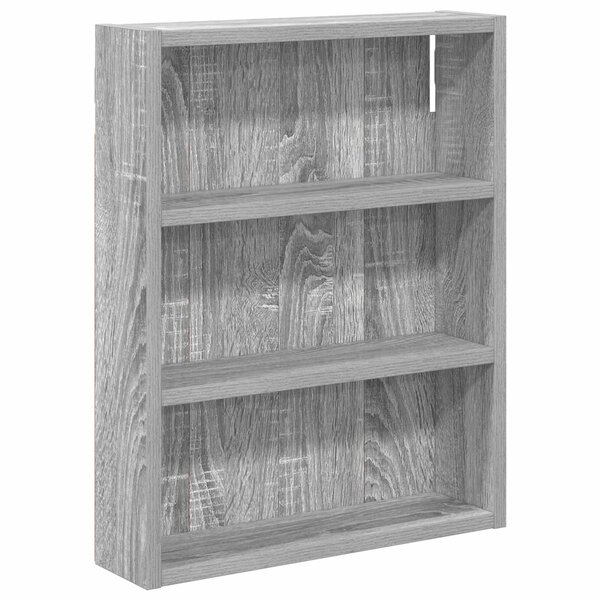 vidaXL Armoire murale de salle de bain Gris Sonoma 40 x 10 x 50 cm