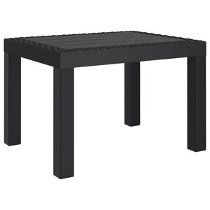 vidaXL Table de jardin anthracite 59x47x40 cm PP