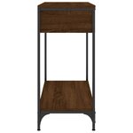 vidaXL Table console chêne marron 75x34 5x75 cm bois d'ingénierie