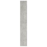 vidaXL Bibliothèque/Séparateur de pièce Gris béton 40x30x198 cm
