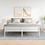 vidaXL Tables de chevet avec tiroir 2 Pièces blanc 20x36x60 cm