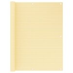 vidaXL Écran de balcon Beige 120x300 cm PEHD