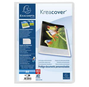 Protège-documents En Polypropylène Semi Rigide Kreacover® Chromaline 80 Vues - A4 - Incolore - X 10 - Exacompta