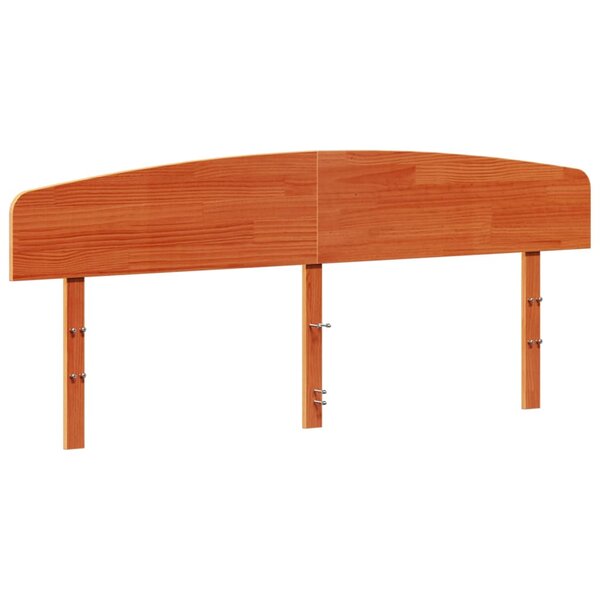 vidaXL Tête de lit cire marron 180 cm bois massif de pin