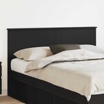 vidaXL Tête de lit Chêne noir 150 cm Bois d'ingénierie