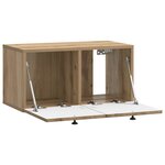 vidaXL Meuble TV mural 59 5 x 31 x 30 cm Chêne artisanal