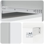 vidaXL Table d'appoint murale Blanc 87 5 x 34 5 x 17 cm