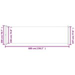vidaXL Auvent latéral rétractable de patio 200x600 cm Bleu