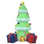 vidaXL Arbre de Noël gonflable avec LED 240 cm