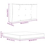 vidaXL Coussin de canapé d'extérieur 2 Pièces Beige Polyester