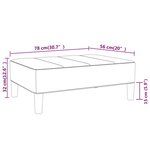 vidaXL Repose-pied Vert 78x56x32 cm Tissu
