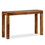 vidaXL Table console Bois massif 120x35x75 cm