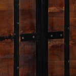 vidaXL Tête de lit 140 cm bois massif récupéré et fer