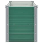 vidaXL Lit surélevé de jardin Acier galvanisé 100x40x45 cm Vert