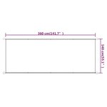 vidaXL Auvent vertical Bleu 140x360 cm Tissu oxford