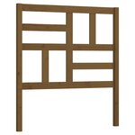 vidaXL Tête de lit Marron miel 81x4x104 cm Bois massif de pin
