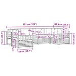 vidaXL Ensemble de canapés d'extérieur 6 Pièces Blanc et anthracite