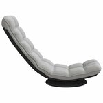VidaXL Fauteuil de sol pivotant gris nuage 70x51x79 cm tissu