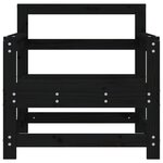 vidaXL Chaises de jardin lot de 2 noir bois massif de pin